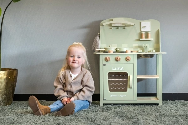 Optioneel: witte naamsticker