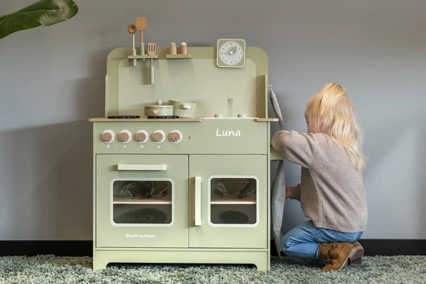 Optioneel: witte naamsticker