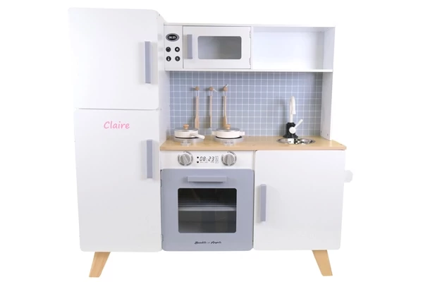 Voor kinderkeuken XL Modern wit-grijs
