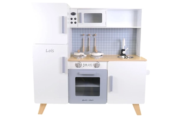 Voor kinderkeuken XL Modern wit-grijs