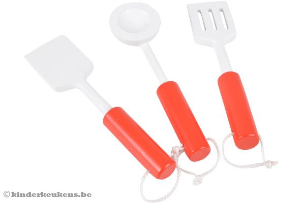 Inclusief 2 spatels en een pollepel.