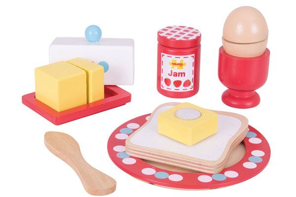 8-delige ontbijtset van het merk Bigjigs.