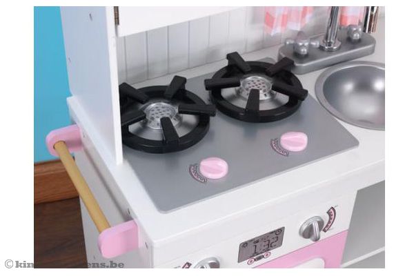 Een 2-pits fornuis met draaiknoppen.