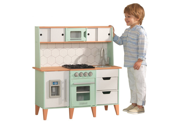 binnen Alsjeblieft kijk Gedetailleerd Kidkraft Retro keuken | Kinderkeukens.be