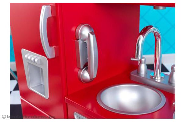 Met een ronde wasbak.