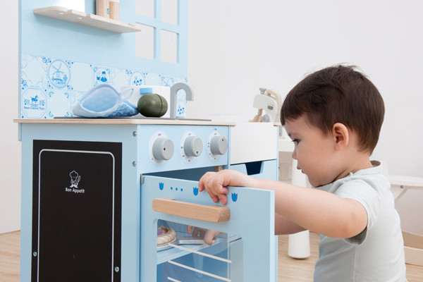 Krijtbord op de zijkant.