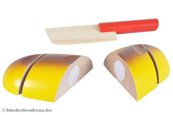 Broodje zit met klitteband aan elkaar.