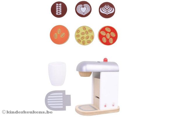 Met verschillende soorten cups.