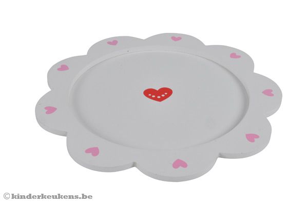 Bijpassend wit dienblad.